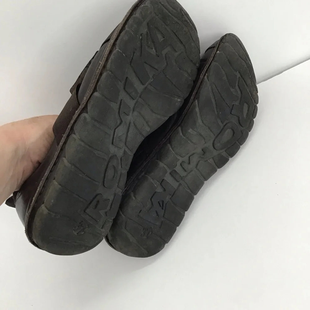 Romika Women’s Mary Jane Leather Flat Loafers Casual Career Brown Size 37